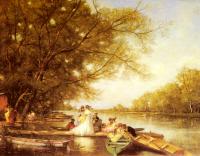 Ferdinand Heilbuth - Boating Party On The Thames